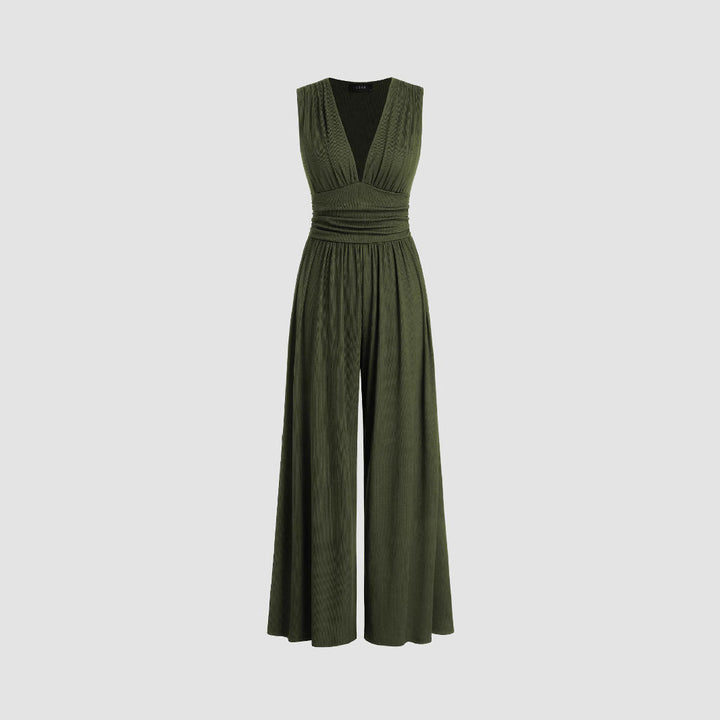 MARLOWE™ – Elegant Ruched Casual Jumpsuit